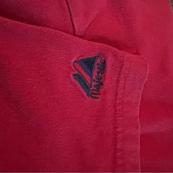 Boston Red Sox Majestic Embroidered Graphic Tee T-Shirt Large - Picture 5 of 5